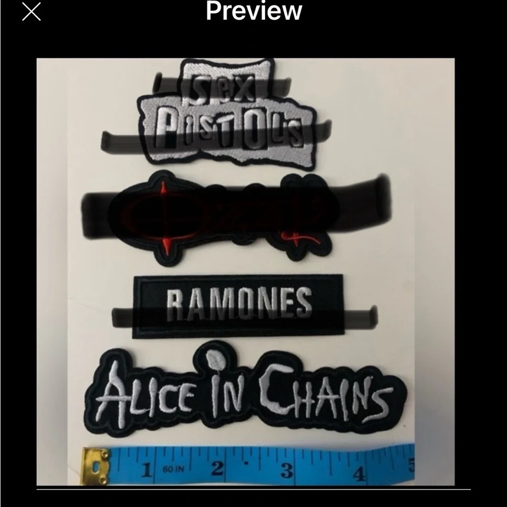 New Rock n Roll iron or sew on patches. $3 each and up or bundle to save! - Picture 1 of 1
